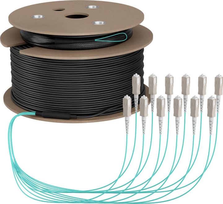 Produktbild EFB Elektronik Trunkkabel U-DQ ZN BH OM3 12G 1x12 SC-SC 60m Dca LSZH (60 m)