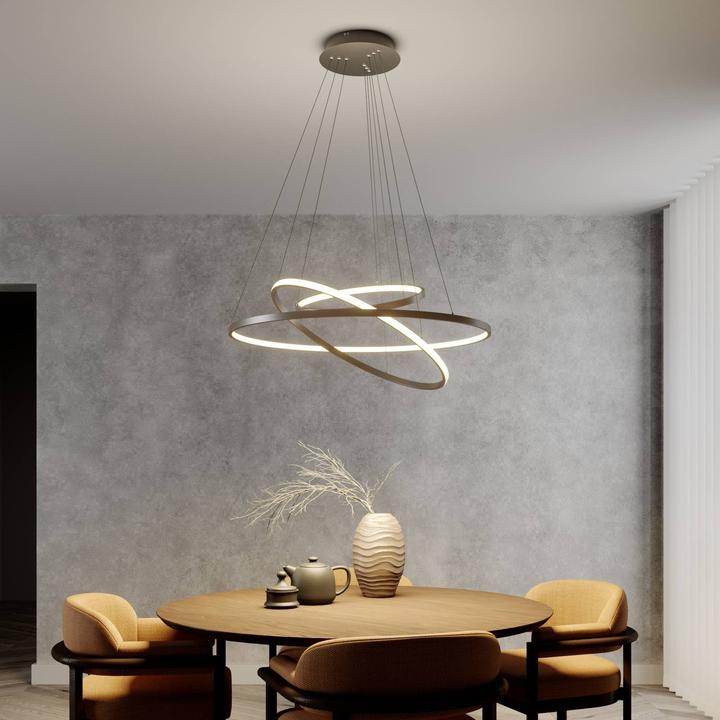 Image du produit Lucande Ezana Lampe à suspendre Nickel (2300 lm)