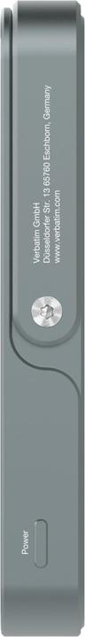 Actual product image Verbatim Charge ‘n’ Go Power Bank with Stand Magnetic Wireless 10000mAh - Grey (10000 mAh, 20 W, 37 Wh)