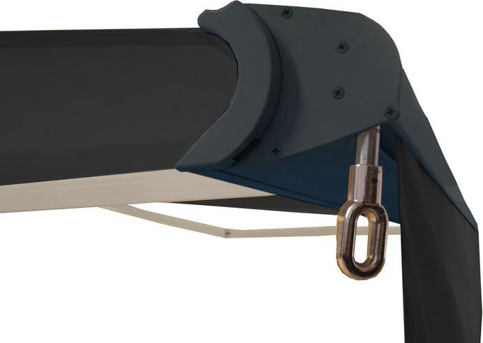 Immagine prodotto Swisshandel24 Tenda da sole elettrica a cassonetto 4x3m con mantovana retrattile - poliestere antracite, antracite (4 m)