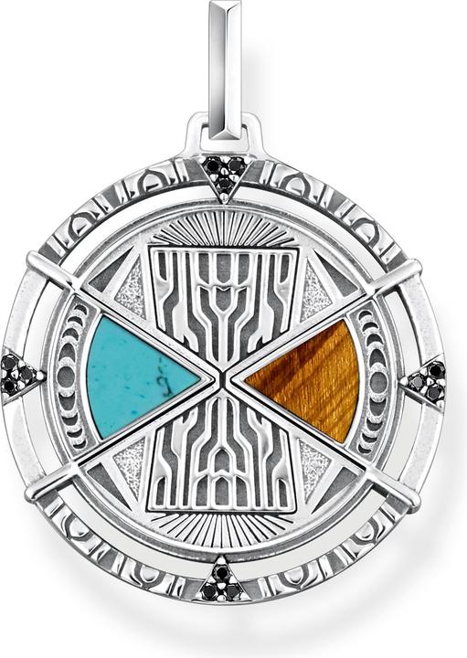 Actual product image Thomas Sabo Pendant Talisman Turquoise and Tiger Eye (925 silver)
