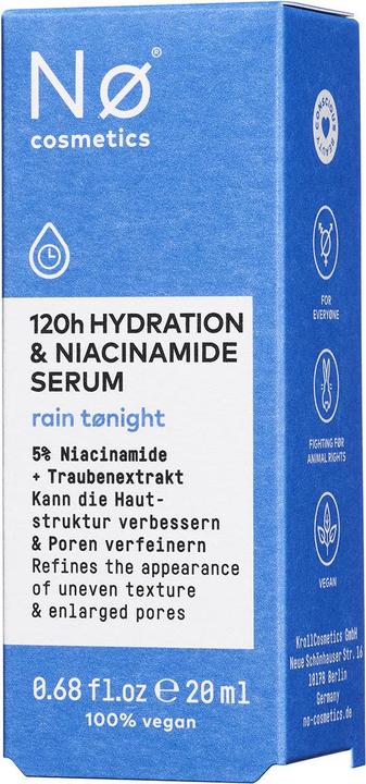Actual product image Nø Cosmetics rain tønight 120h Hydration & Niacinamide Serum (20 ml)