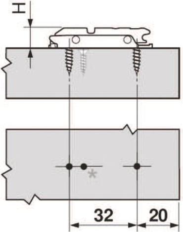 Produktbild Blum Linearmontageplatten