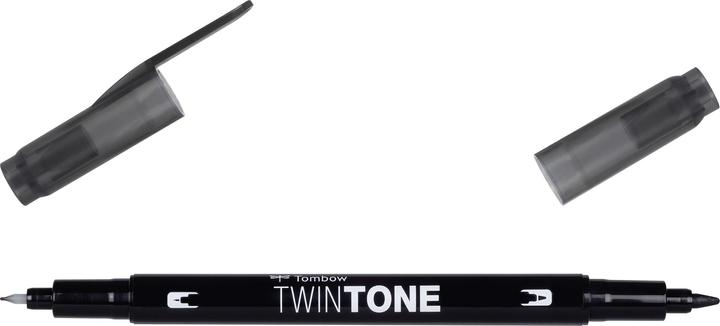 Immagine prodotto Tombow Penne in fibra Twintone (33, Nero, 1 x)