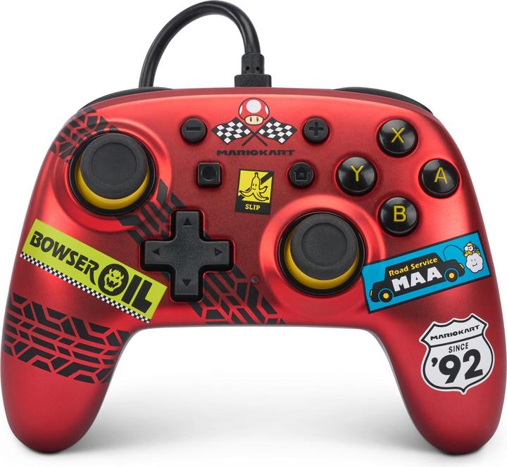 Image du produit PowerA La manette filaire PowerA-Nano pour Nintendo Switch - Mario Kart : Racer Red (Switch)