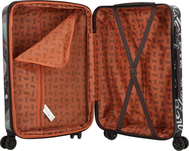 Immagine prodotto Anekke Viaje 4 Rollen Kofferset 2-teilig mit Dehnfalte (91 l, L (90 - 115l))