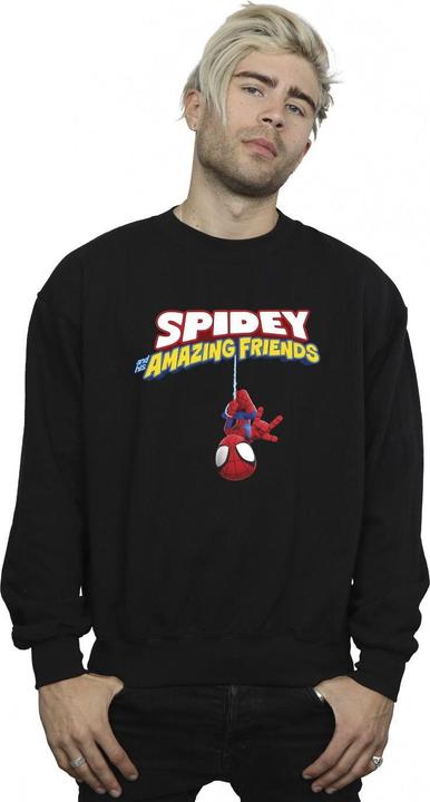 Actual product image Mens Spider-Man Hanging Upside Down Sweatshirt (XL)