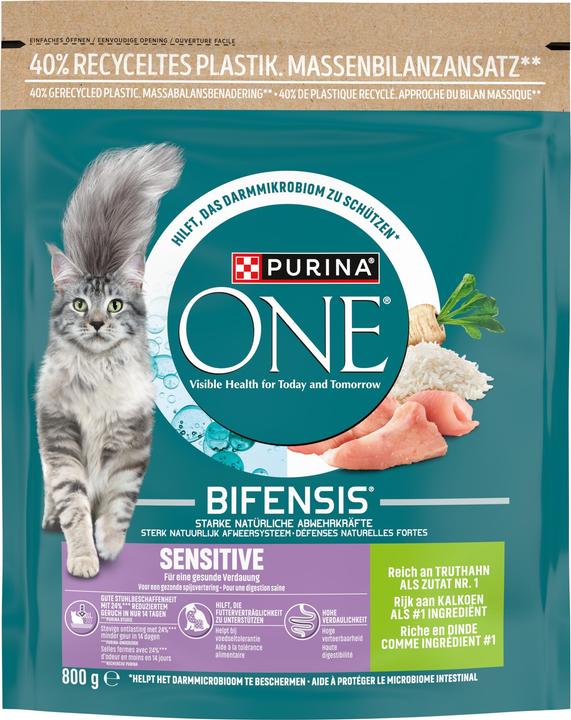 Purina ONE Sensitive Truthahn und Reis (Senior, Adult, 1 Stk., 800 g)