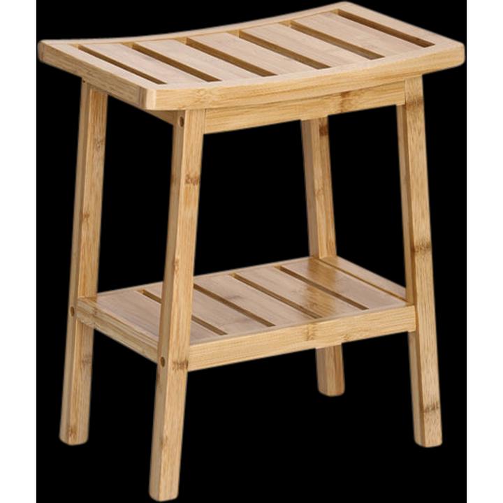 Actual product image Zeller Present Stool w. shelf, bamboo