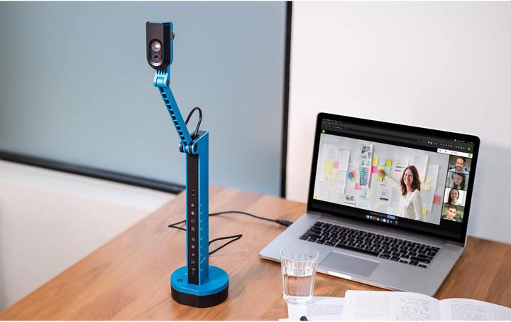 Actual product image Ipevo DOK VZ-X USB/HDMI/WLAN 8MP Micro Light Battery blue (Full HD)