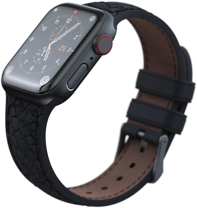 Actual product image Njord Salmon Leather Strap Vindur Watch Strap for Apple Watch 40/41mm (22 mm, Vegan Leather, Stainless steel fastener, Salmon leather)