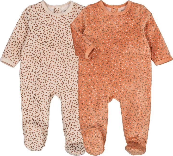 La Redoute Collections 2er-Pack einteilige Samt-Pyjamas (86)