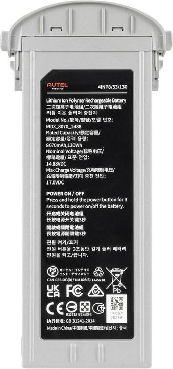 Actual product image Autel Robotics Multicopter Flight Battery Suitable for (Multicopter): EVO Max 4T, Robotics EVO Max 4