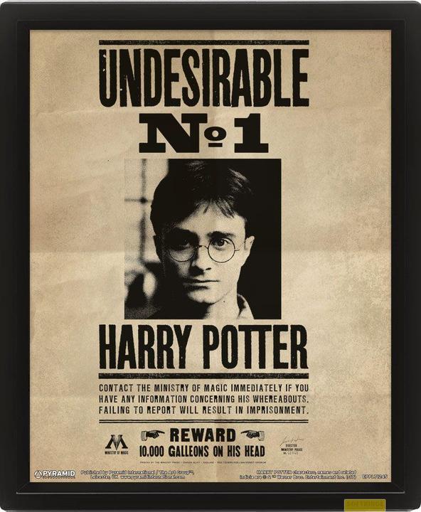 Immagine prodotto Pyramid Harry Potter: Harry Potter - Sirius Black Wanted 3D (26 x 20 cm)