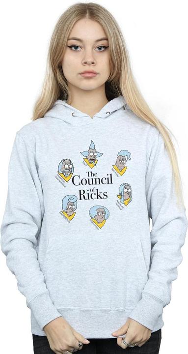 Actual product image Rick And Morty Womens/Ladies Council Of Ricks Hoodie (XXL)