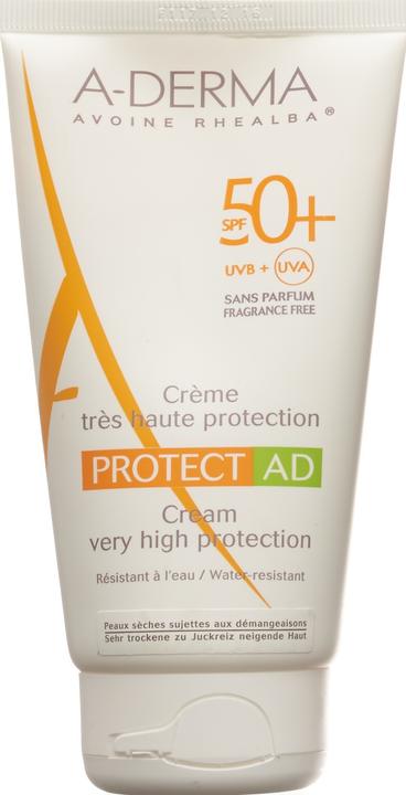 Actual product image A-Derma PROTECT-AD Cream SPF50+ Cream (Suntan cream, SPF 50+, 150 ml, 190 g)