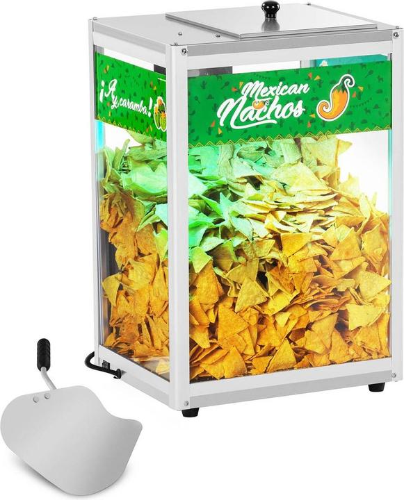 Produktbild Royal Catering Nacho Wärmer Wärmetheke LED Rgb Beleuchtung 109 W 65 °C Nacho Popcorn Edelstahl