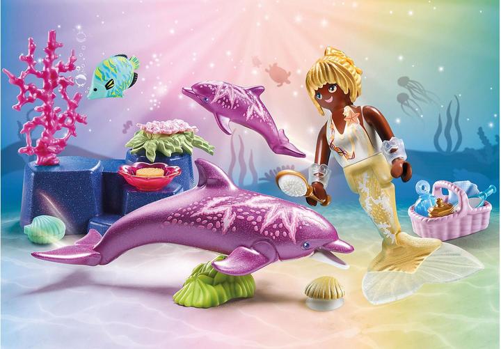 Produktbild Playmobil Meerjungfrau mit Delfinen (71501, Playmobil Princess Magic)