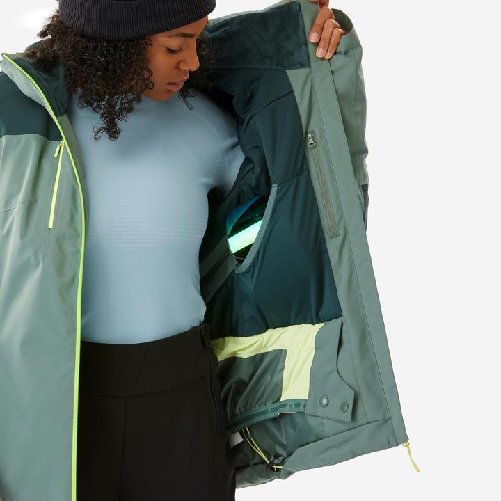 Immagine prodotto Wedze 500 SPORT Women's waterproof and durable ski jacket - green (XS)