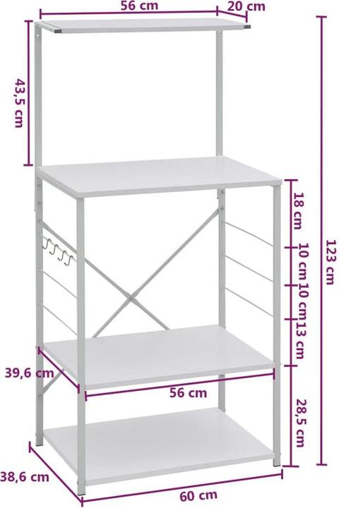 Produktbild VidaXL Meridith (60 x 39.5 x 123 cm)