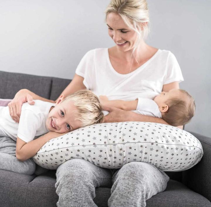Immagine prodotto Träumeland Cuscino per l'allattamento elastico stelle grigie (180 cm)
