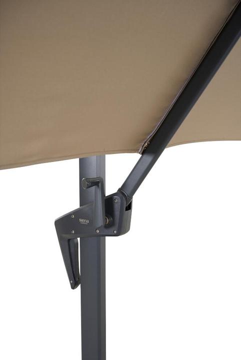 Image du produit Siena Garden Vito Parapluie anthracite/taupe 250 x 250 cm (2.50 m)