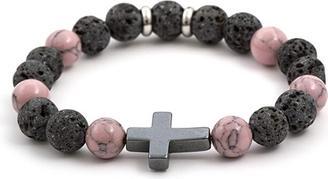 Image du produit Beneto Bracelet en pierre de lave, howlite et hématite MINK78 / 17 (Pierre de lave)