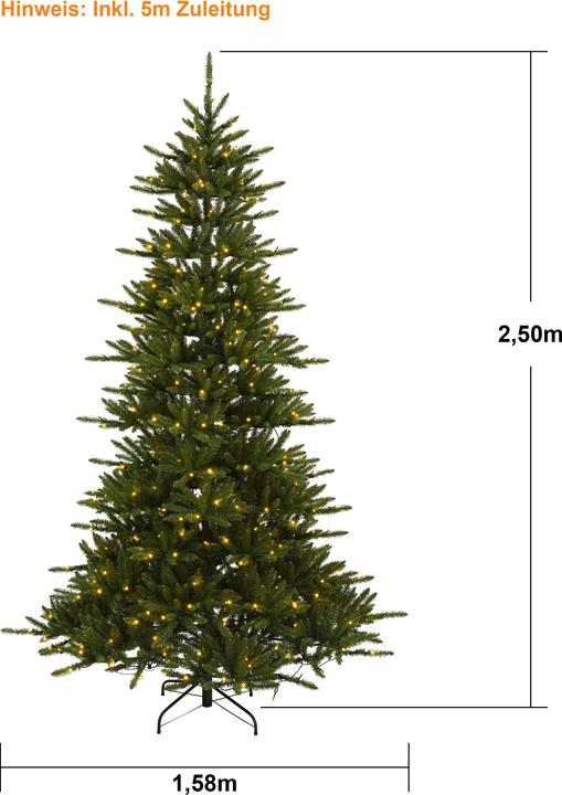 Valeurs nutritives et ingrédients Star Trading Arbre de Noël LED Minnesota (250 cm)