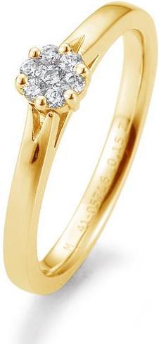 Actual product image Breuning Flower engagement ring (50, 585/14 K Gold)