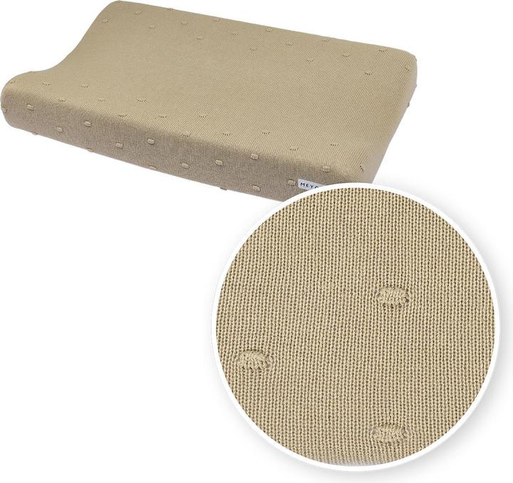 Actual product image Meyco Changing mat cover Mini Knots - sand - 50x70cm (50 x 70 cm)