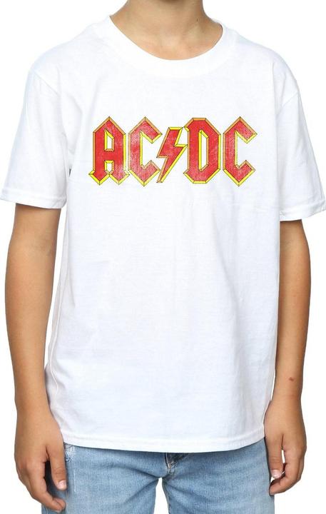 Immagine prodotto AC/DC T-shirt da bambino in cotone con logo (angosciato) (140, 146)