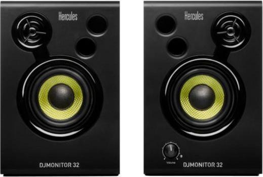 Actual product image Hercules DJ Monitor 32 speakers with audio cable (Active, Pair, 2x 15 W)