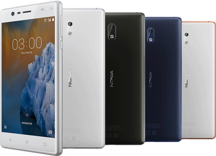 Image du produit Nokia 3 (16 Go, Bleu tempéré, 5", Double SIM hybride, 8 Mpx, 4G)
