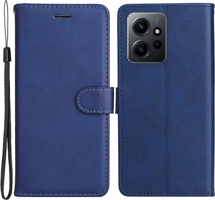 Cover-Discount Xiaomi Redmi Note 12 4G - Leder Etui Hülle blau (Xiaomi Redmi Note 12)