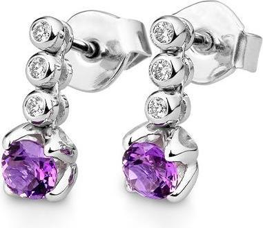 Produktbild Breuning OHRSCHMUCK - E.AMETHYST/Brill. 0,09 Ct. H/si (750/18 K Gold)