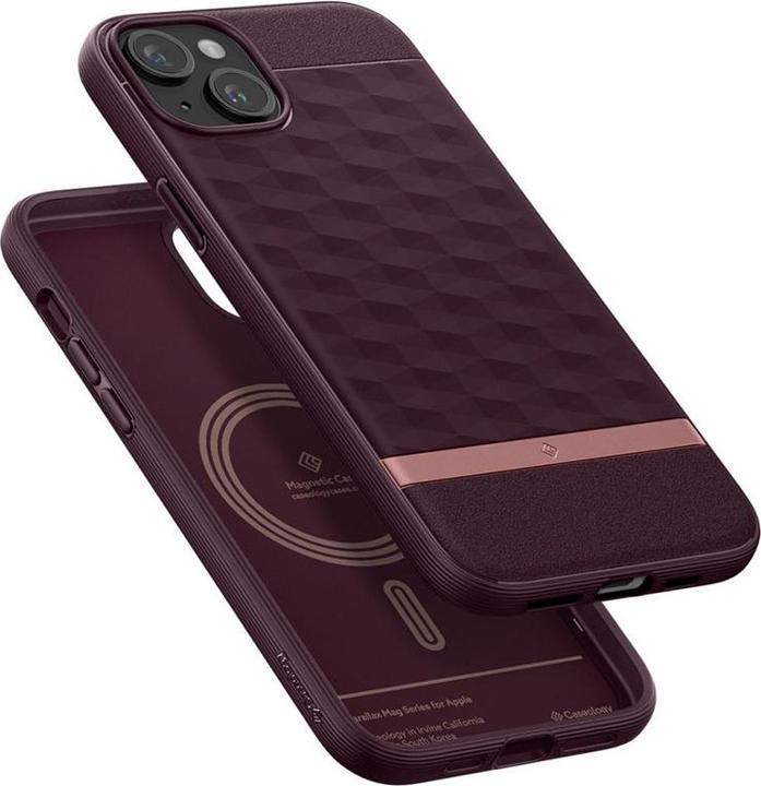 Produktbild Caseology Parallax MAG iPhone 15 6.1" Magsafe Burgundowy/Burgundy ACS06820 (Apple iPhone 15)