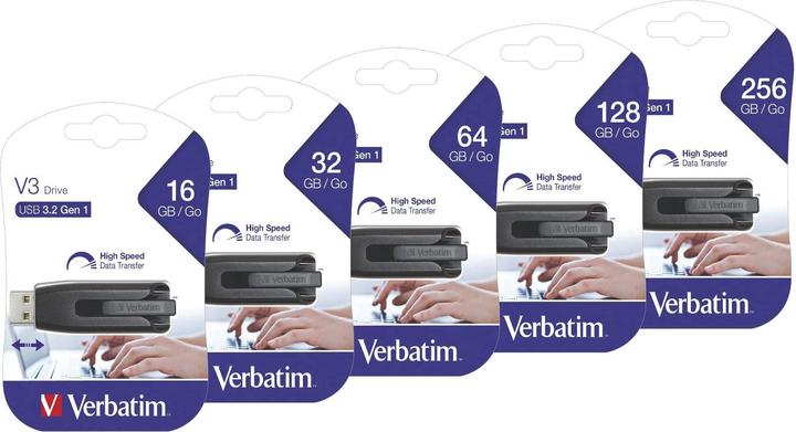 Actual product image Verbatim 64gb Store N Go V3 Drive (64 GB, USB-A, USB 3.0)