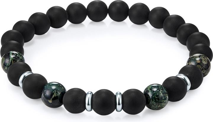 Image du produit True Rebels Homme Acier inoxydable Agate argenté 20,5 cm - 11708 (20.50 cm, Acier inoxydable)
