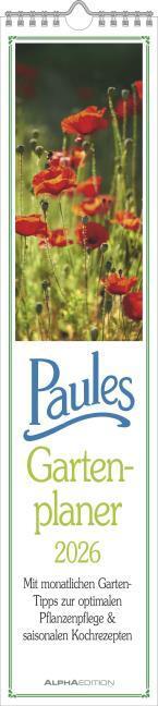 Image du produit Alpha Edition Paules Gartenplaner 2026 - Planificateur à bandes - Planificateur mural - Calendrier de cuisine - (Allemand)