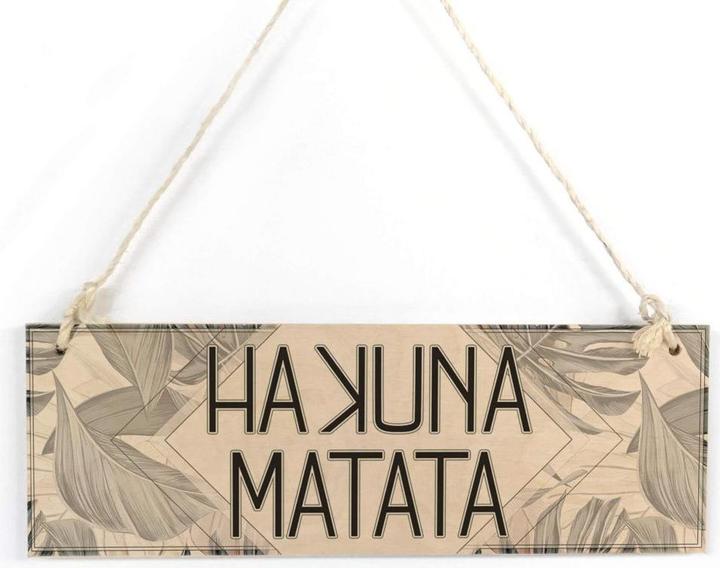 Actual product image Trenddeko Hakuna Matata (30 x 10 cm)