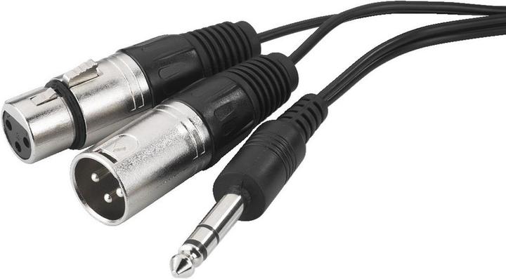 Produktbild Monacor Audio-Insert-Kabel (3 m, Einstiegsklasse, XLR, 6.3mm Klinke (Jack))