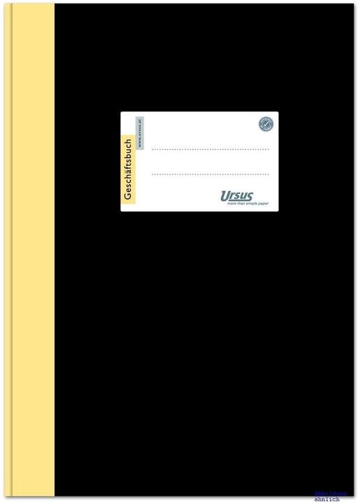 Produktbild Ursus Geschäftsbuch DIN A4 kariert, schwarz Hardcover 384 Seiten (192 x)