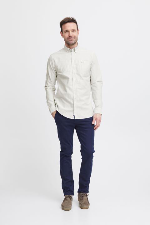 Actual product image FQ1924 FQSteven stripe oxford LS shirt 21900612 (3XL)