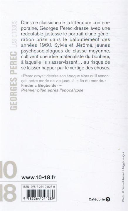 Produktbild Les choses (Französisch, Perec Georges, 2005)