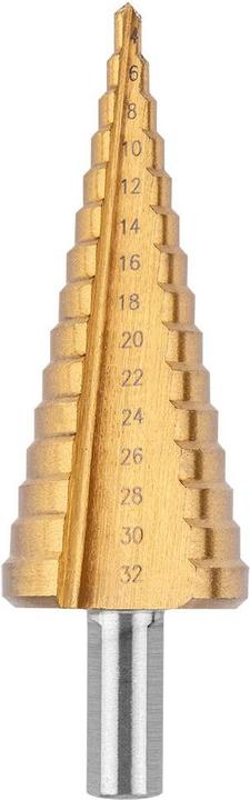 Image du produit Verto Forets étagés 4-12, 4-20, 4-32 mm, TiN, 3 pcs. (Ø 4-32mm)