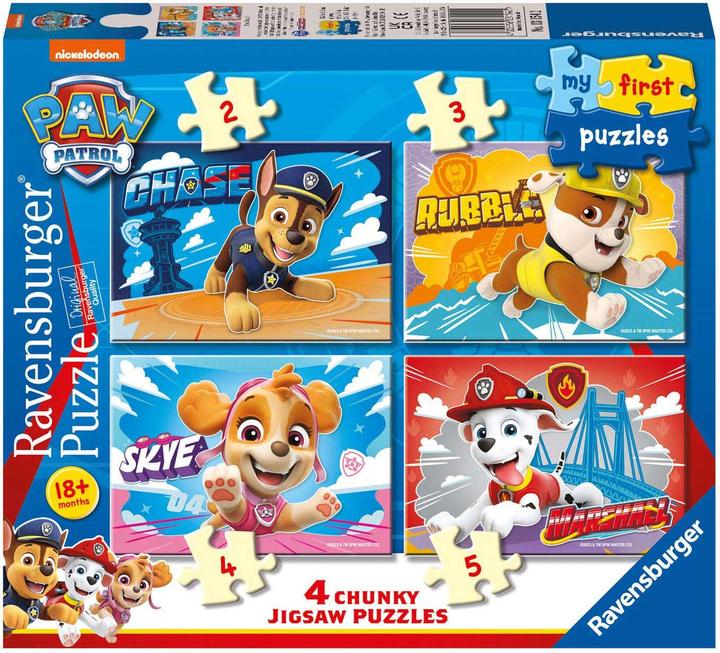 Produktbild Ravensburger My First Puzzles PAW Patrol, 4in1 (5 Teile)