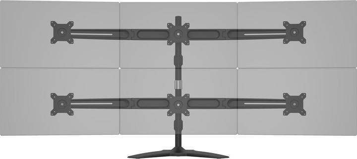 Actual product image Multibrackets Extension set to 6 monitors for table stand EX Kit Triple (Table, 24")