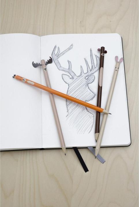 Produktbild Kikkerland Woodland Pencil (2H, 4 x)