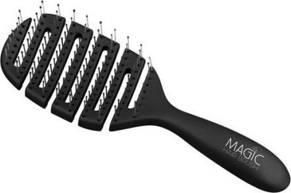 Magic Hair Brush schwarz gummierte Oberfläche