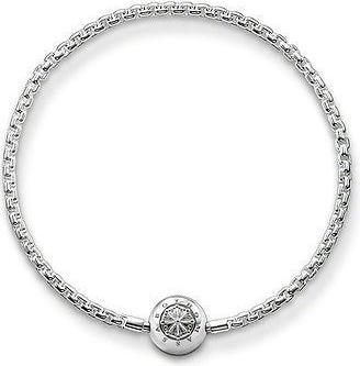 Hermex Bettelarmband versilbert - 20cm (20 cm, Metalllegierung)